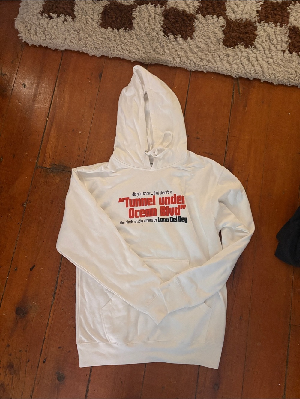 White Graphic Hoodie Sweatshirt - Lana Del Rey Merch